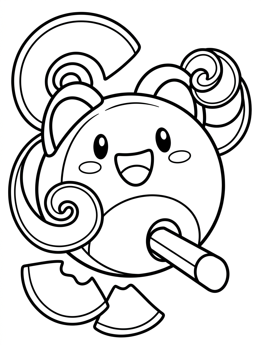 Desenho para colorir: Apontador Sorridente