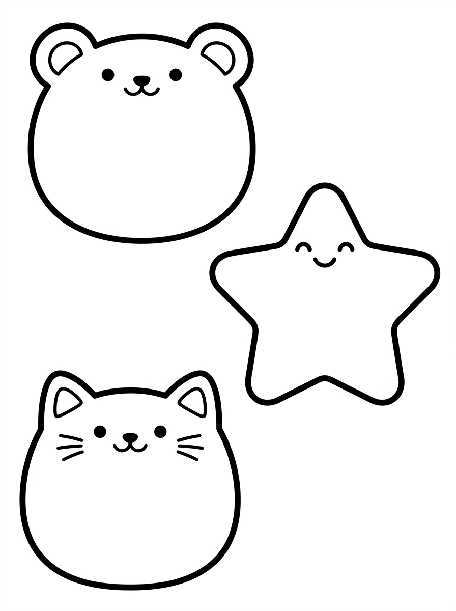 Desenho para colorir: Blocos de Notas Fofinhos