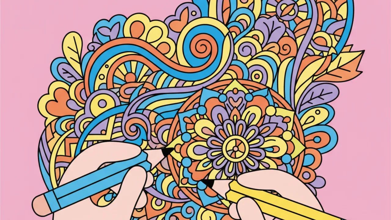 Atividades de arteterapia com desenhos complexos para colorir e relaxar