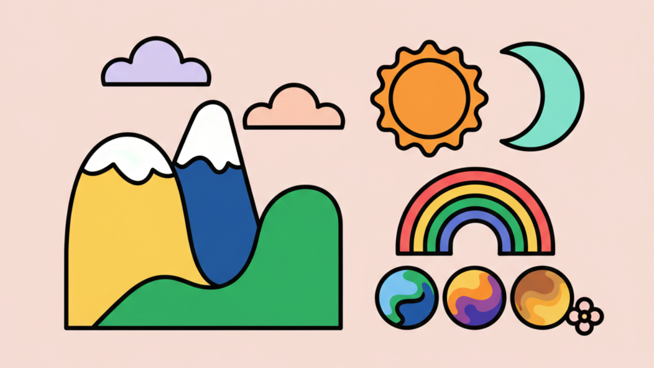 Quais as melhores combinações de cores para pintar paisagens da natureza