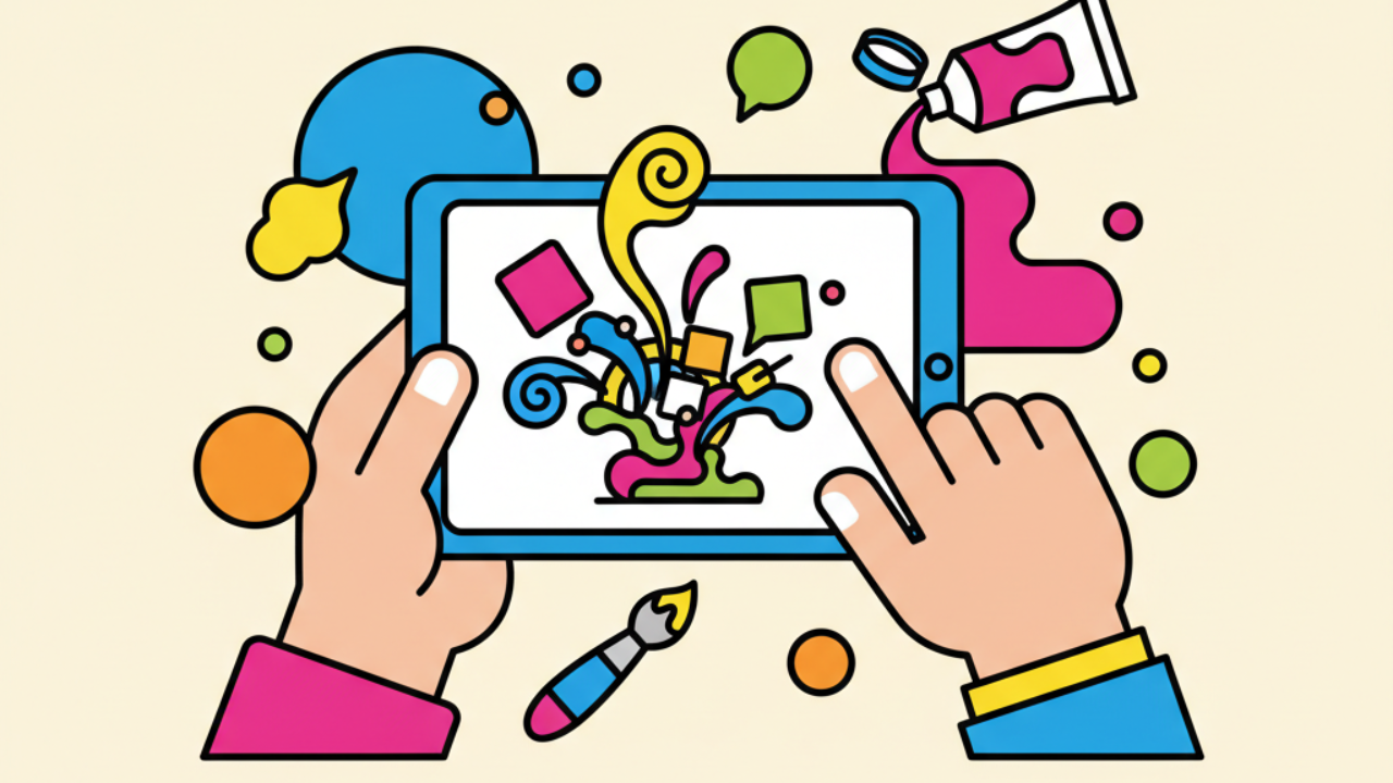Combinações de cores vibrantes para usar em desenhos de line art