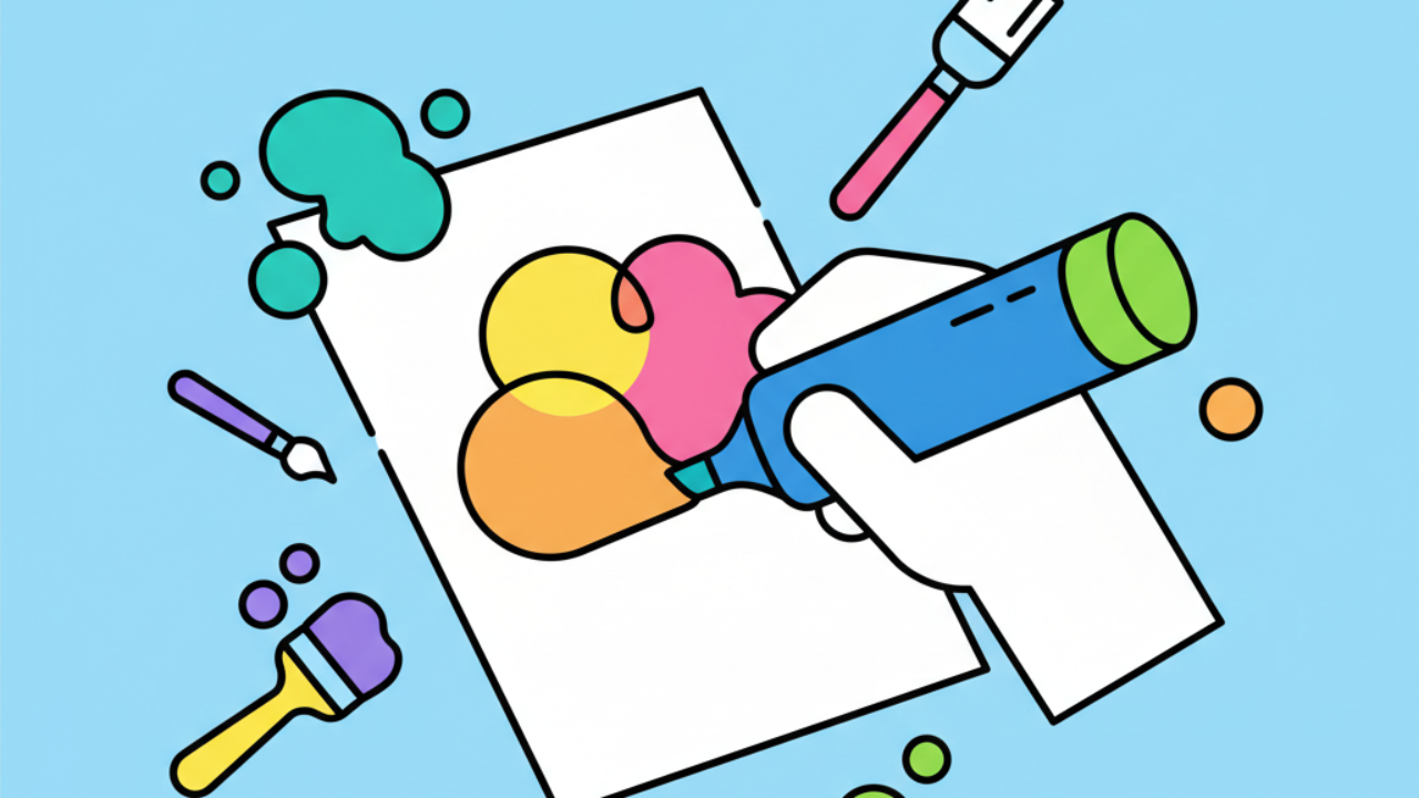 Pintura limpa: O segredo para colorir sem manchar a folha