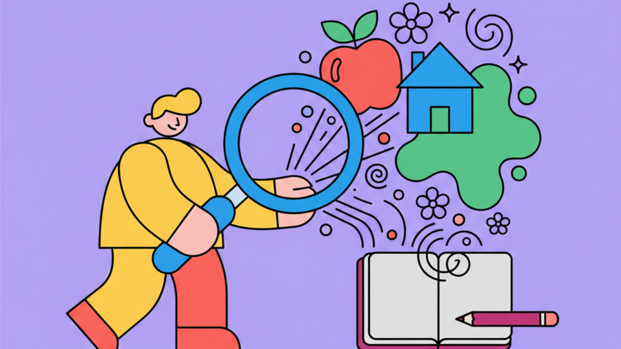 Como observar objetos para criar desenhos para colorir