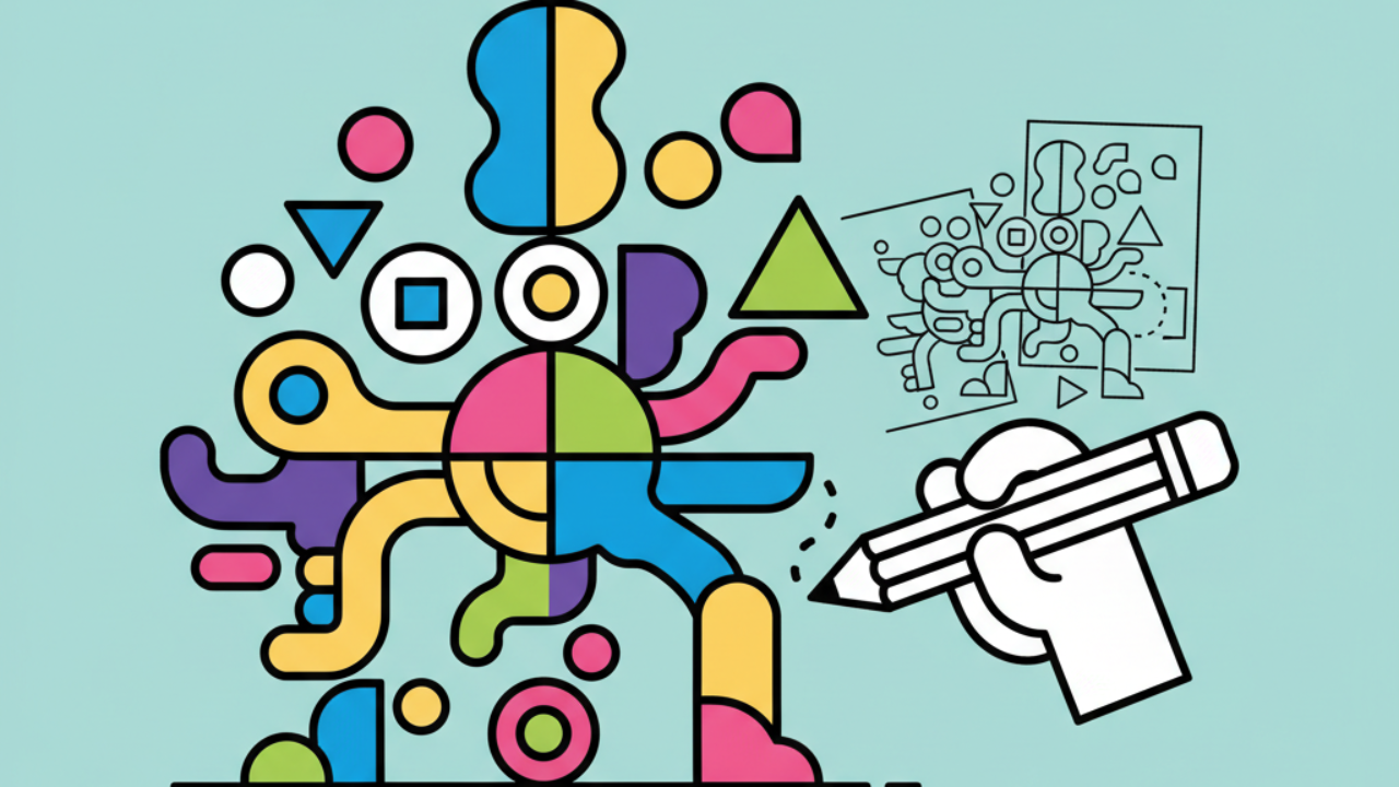 Aprenda a Dividir Line Arts Detalhadas em Formas Simples