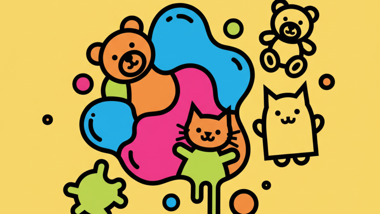 Como Transformar Manchas em Desenhos Fofos para Colorir