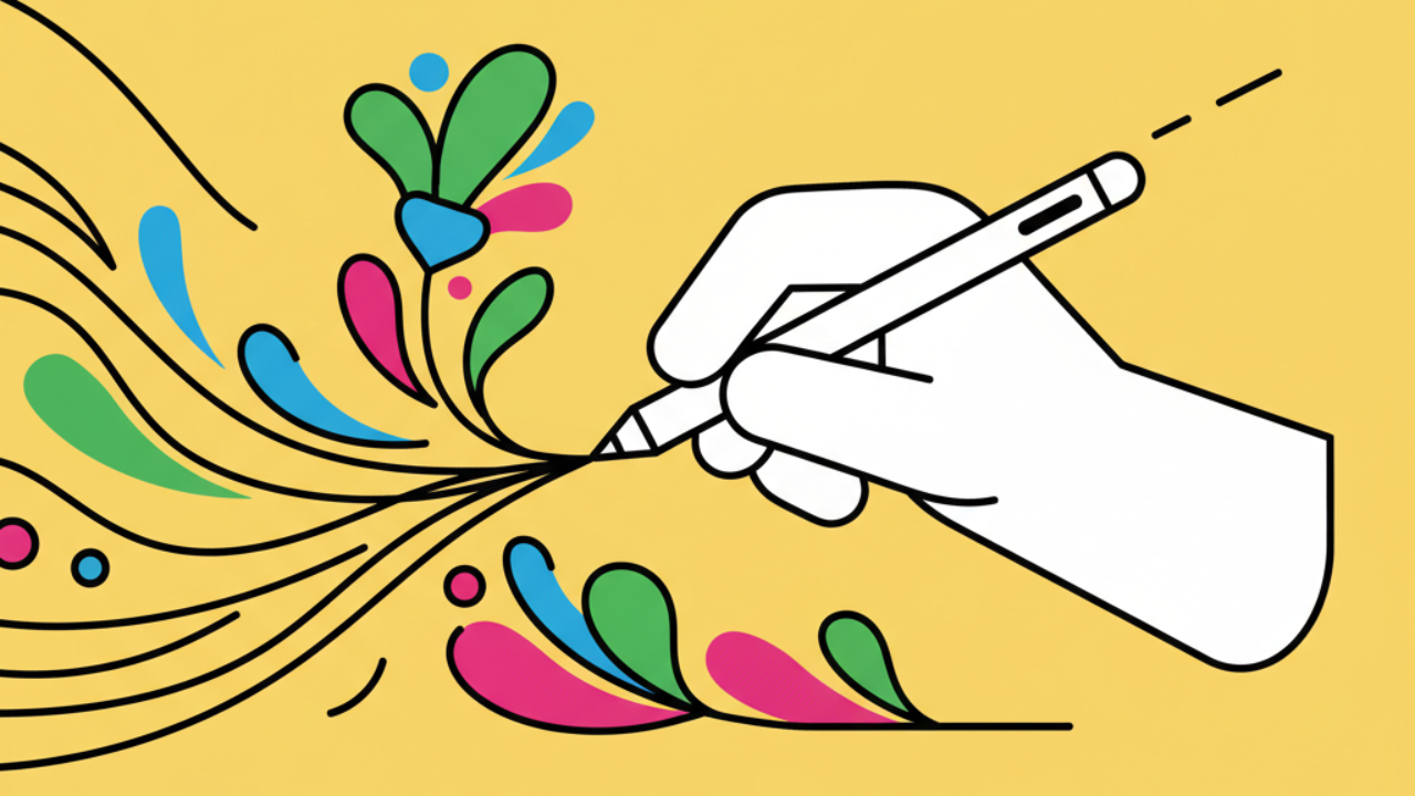 Técnicas de traço rápido para desenhos de colorir fluidos