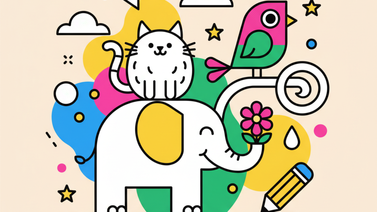 Como Adicionar Animais ao seu Desenho para Colorir