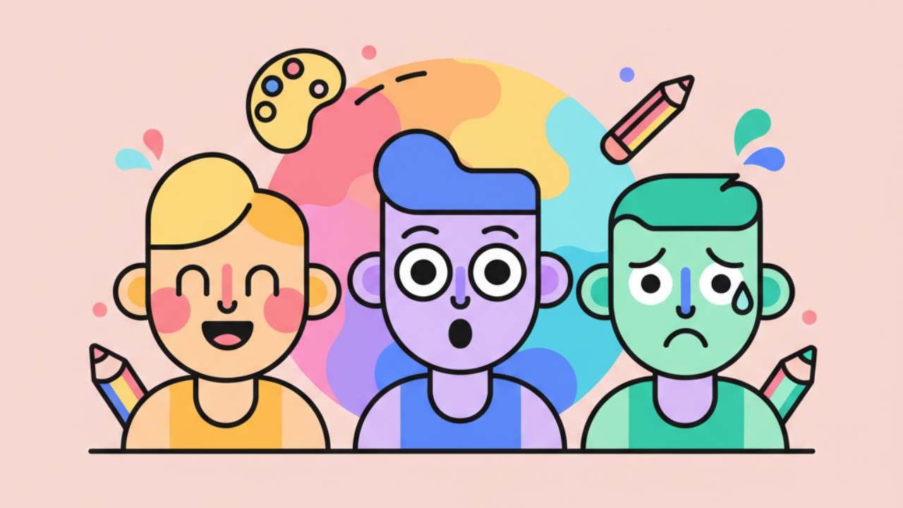 Como Colorir Expressões Faciais em Desenhos