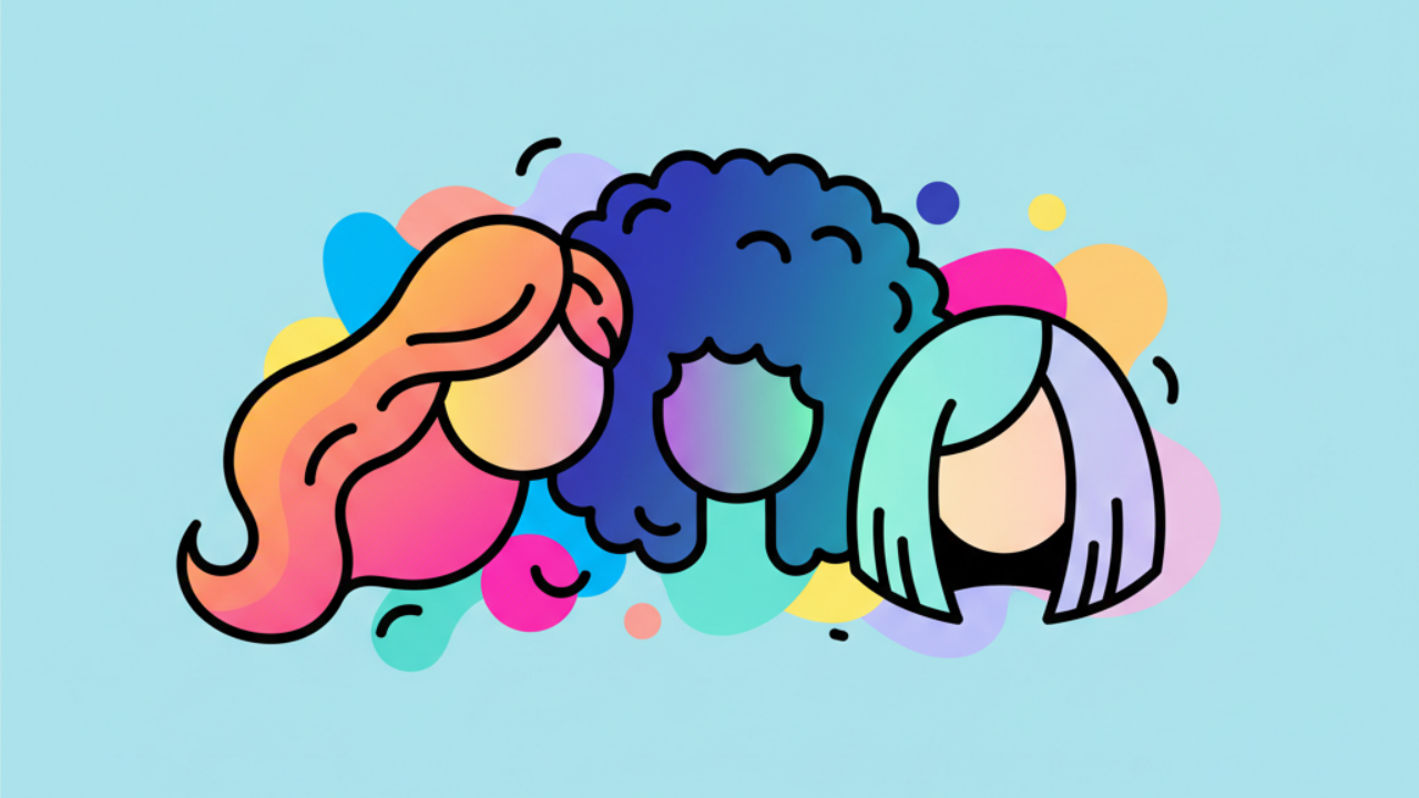 Como desenhar e colorir diferentes tipos de cabelo passo a passo