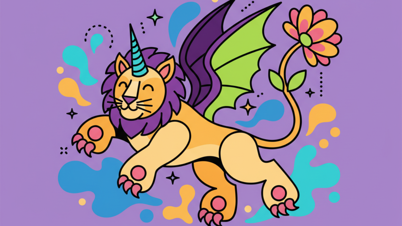 Como criar animais fantásticos para colorir