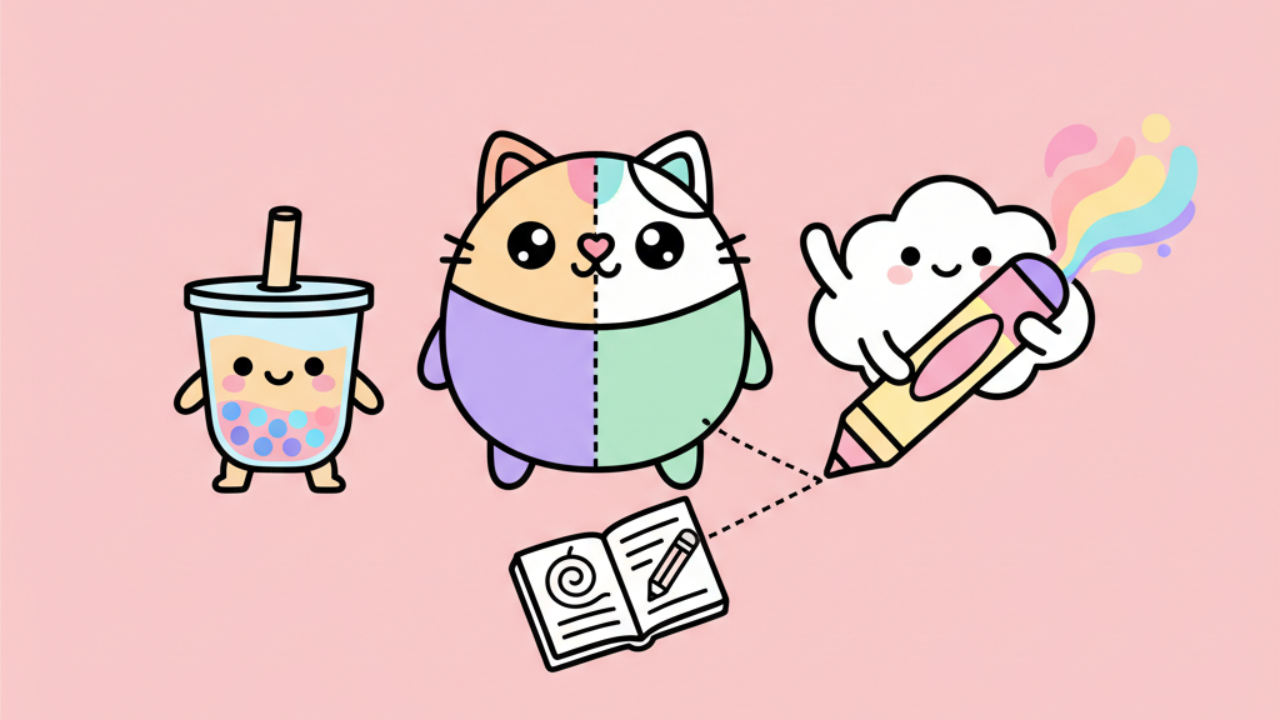 Como desenhar e colorir personagens Kawaii passo a passo