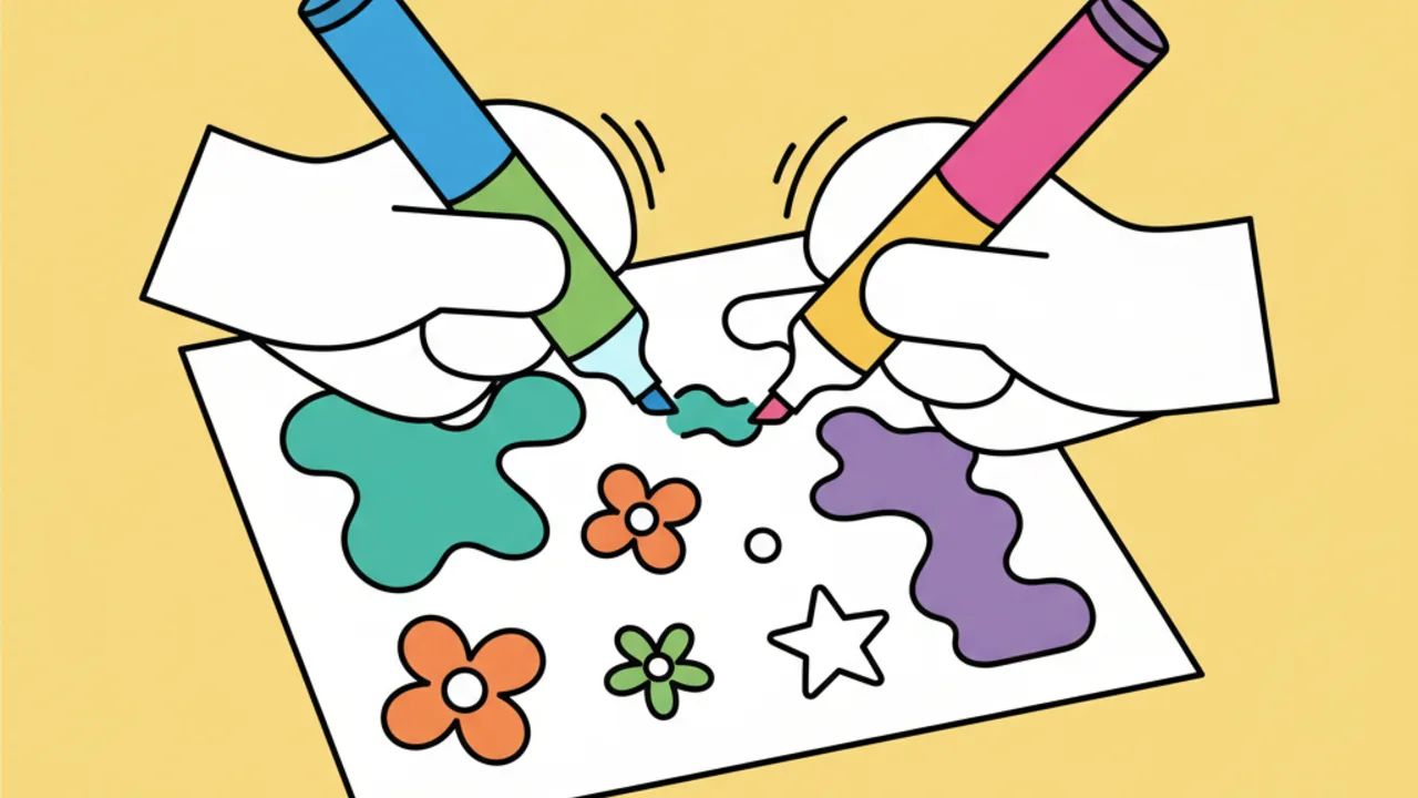 Técnicas fáceis de como colorir sem borrar usando canetinhas coloridas