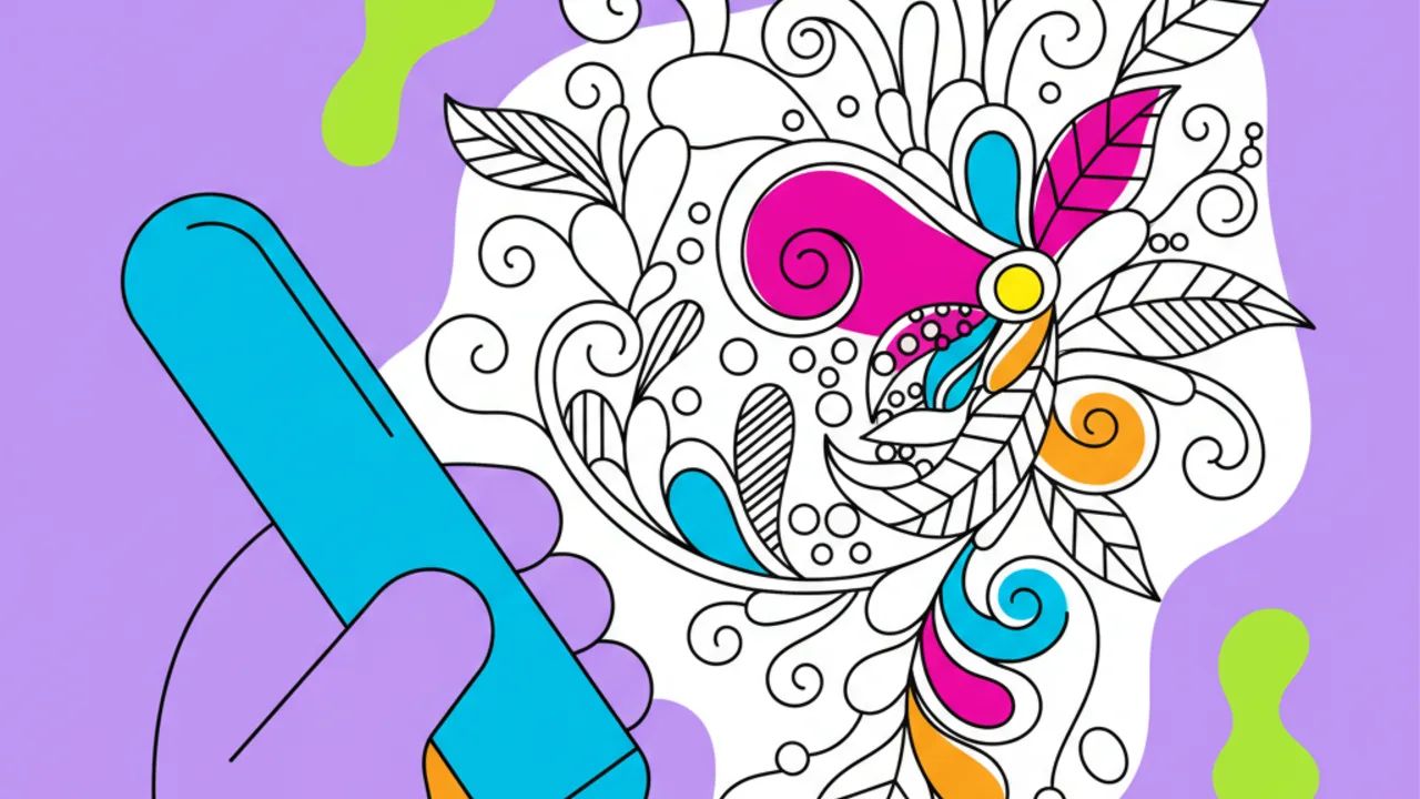 Técnicas de pintura com canetinha para preencher desenhos grandes sem borrar