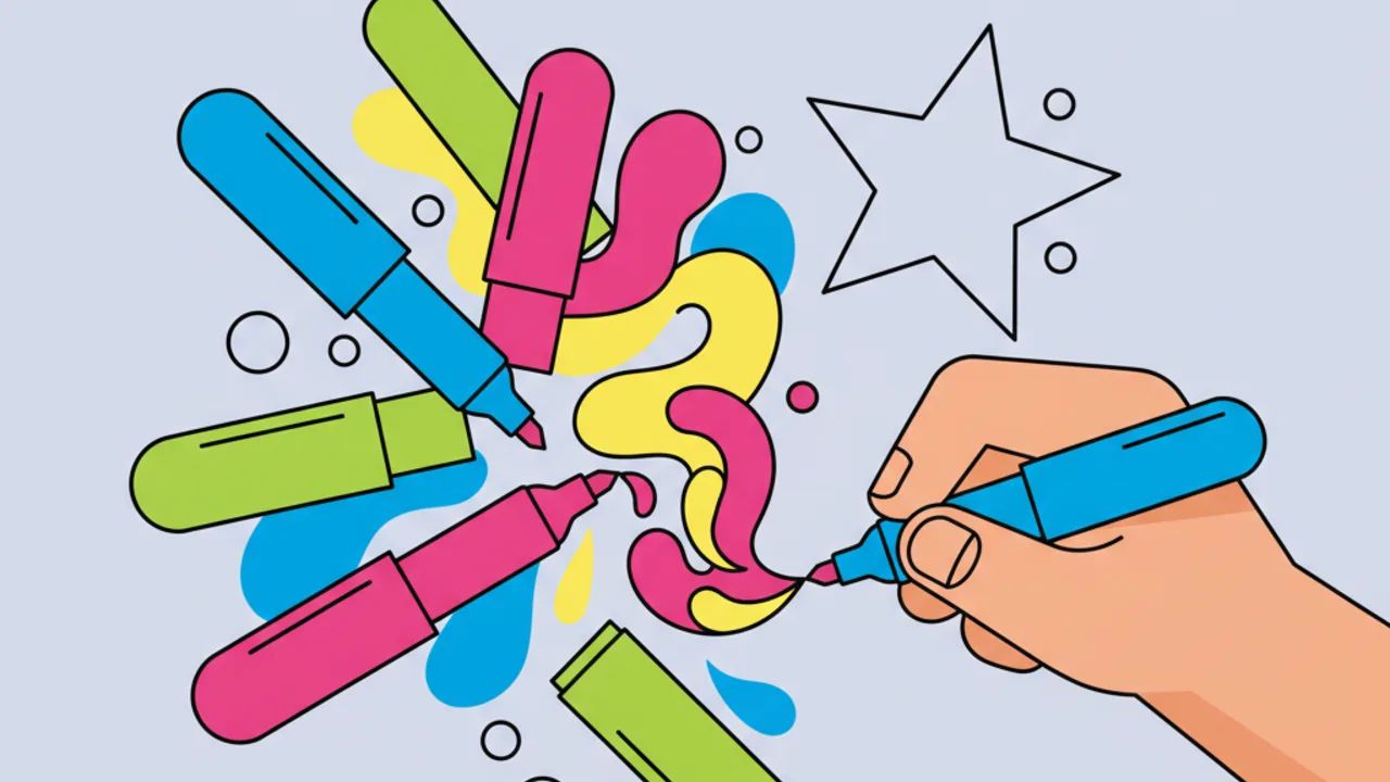 Quais os melhores tipos de canetinha para colorir desenhos sem borrar
