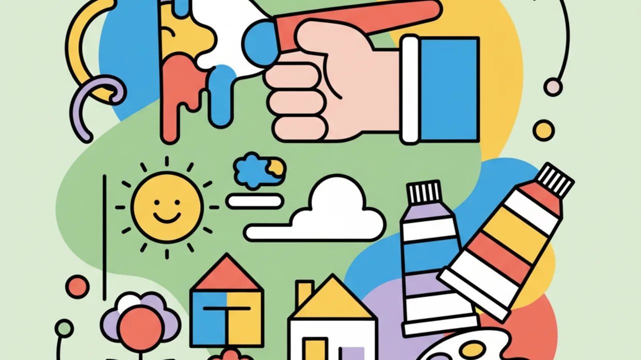 Atividades de pintura com guache para alunos da educação infantil imprimir