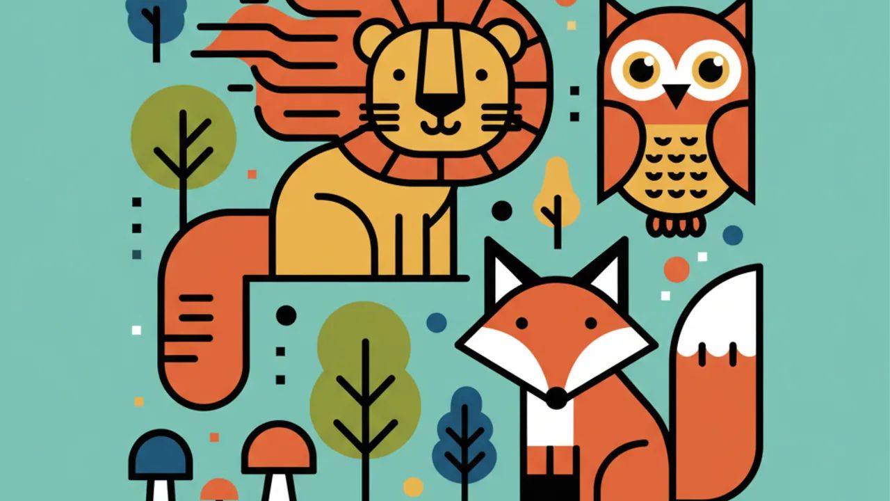 Melhores desenhos para colorir de animais da floresta