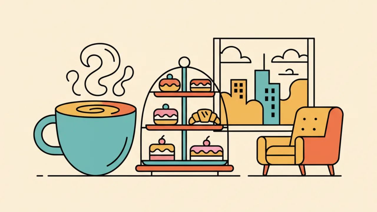 Desenhos de Cafeteria para Colorir e Imprimir Grátis