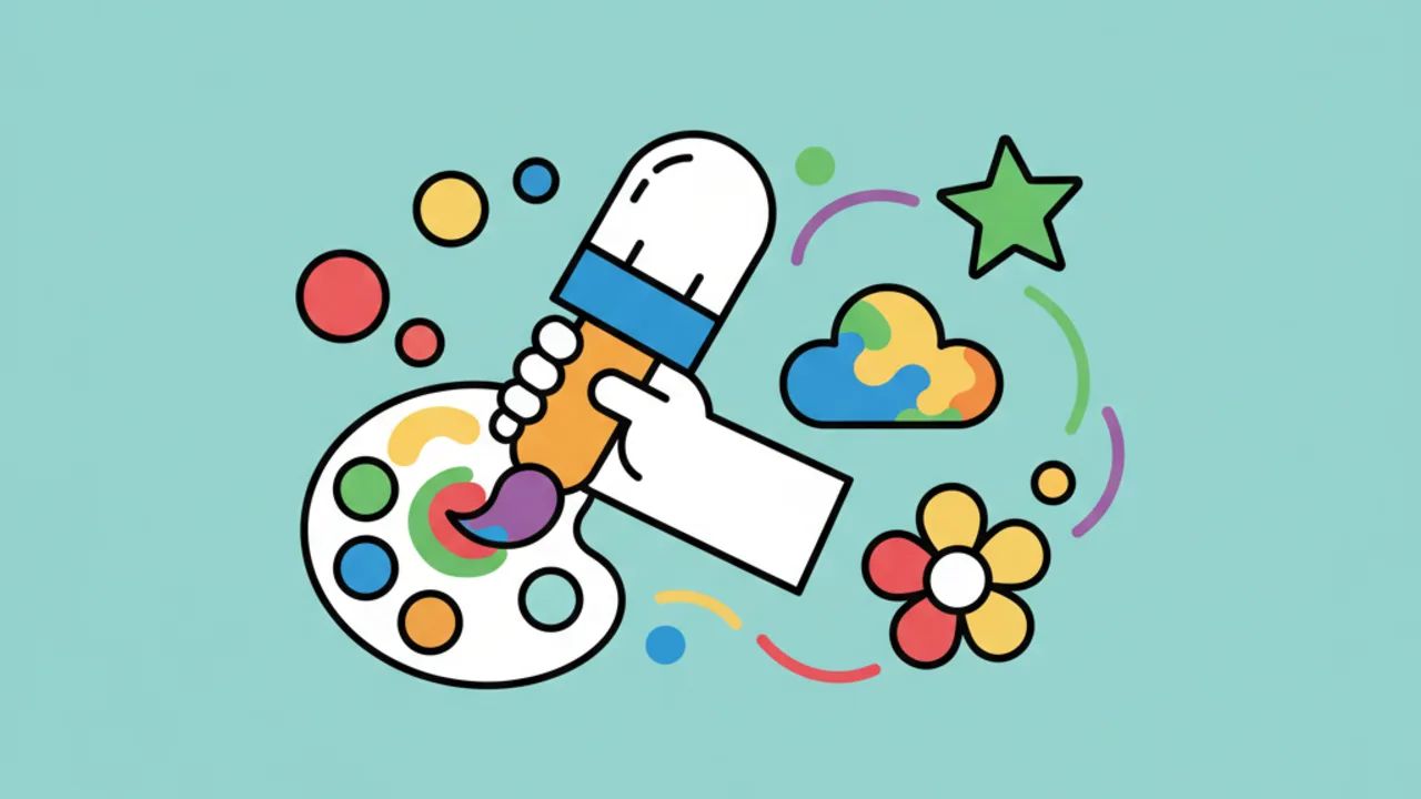 Como combinar cores primárias e secundárias em atividades de pintura infantil