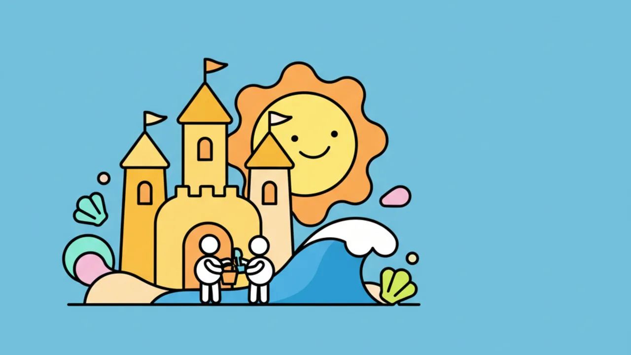 Desenhos de Praia: Atividades Infantis de Férias