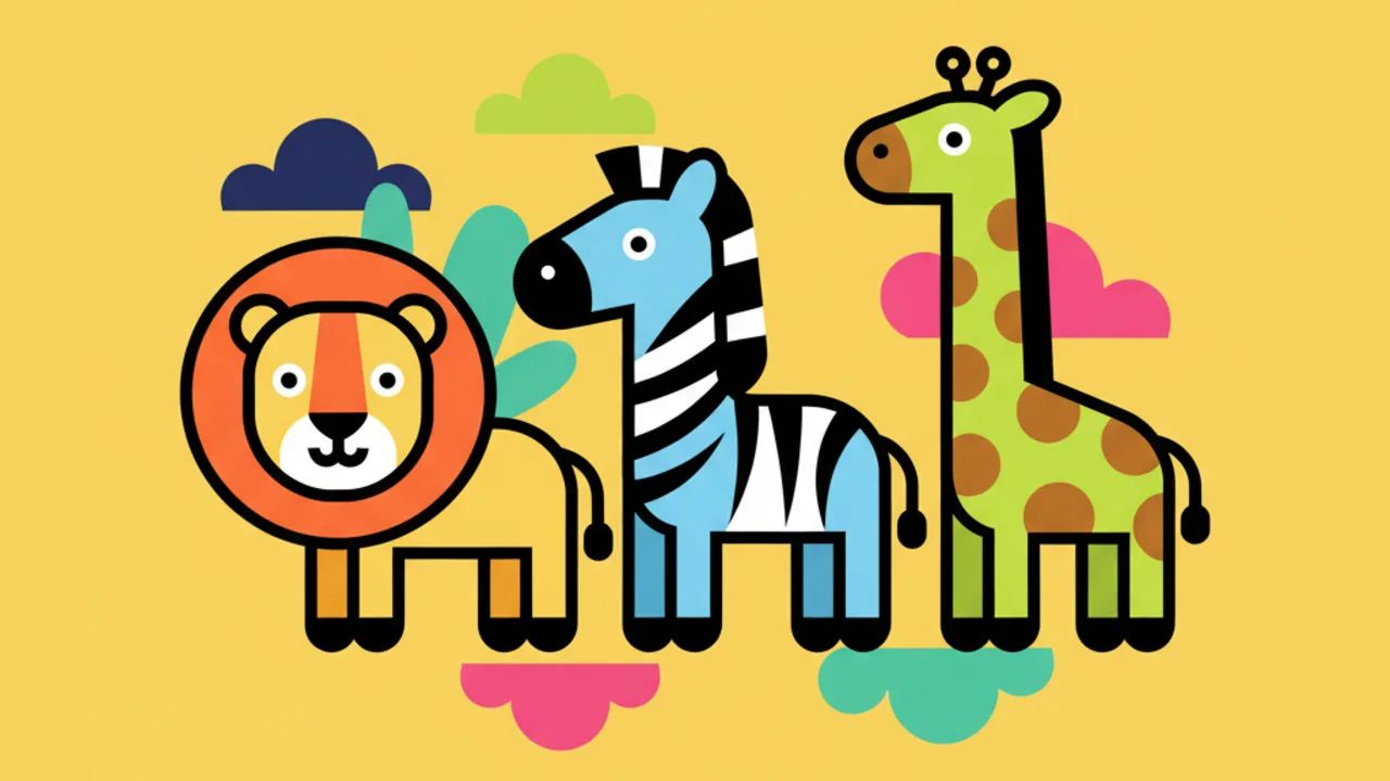 Melhores desenhos para colorir de animais da savana africana