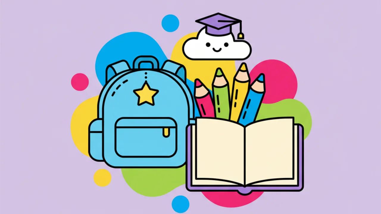 Páginas de Colorir sobre a Rotina Escolar Infantil