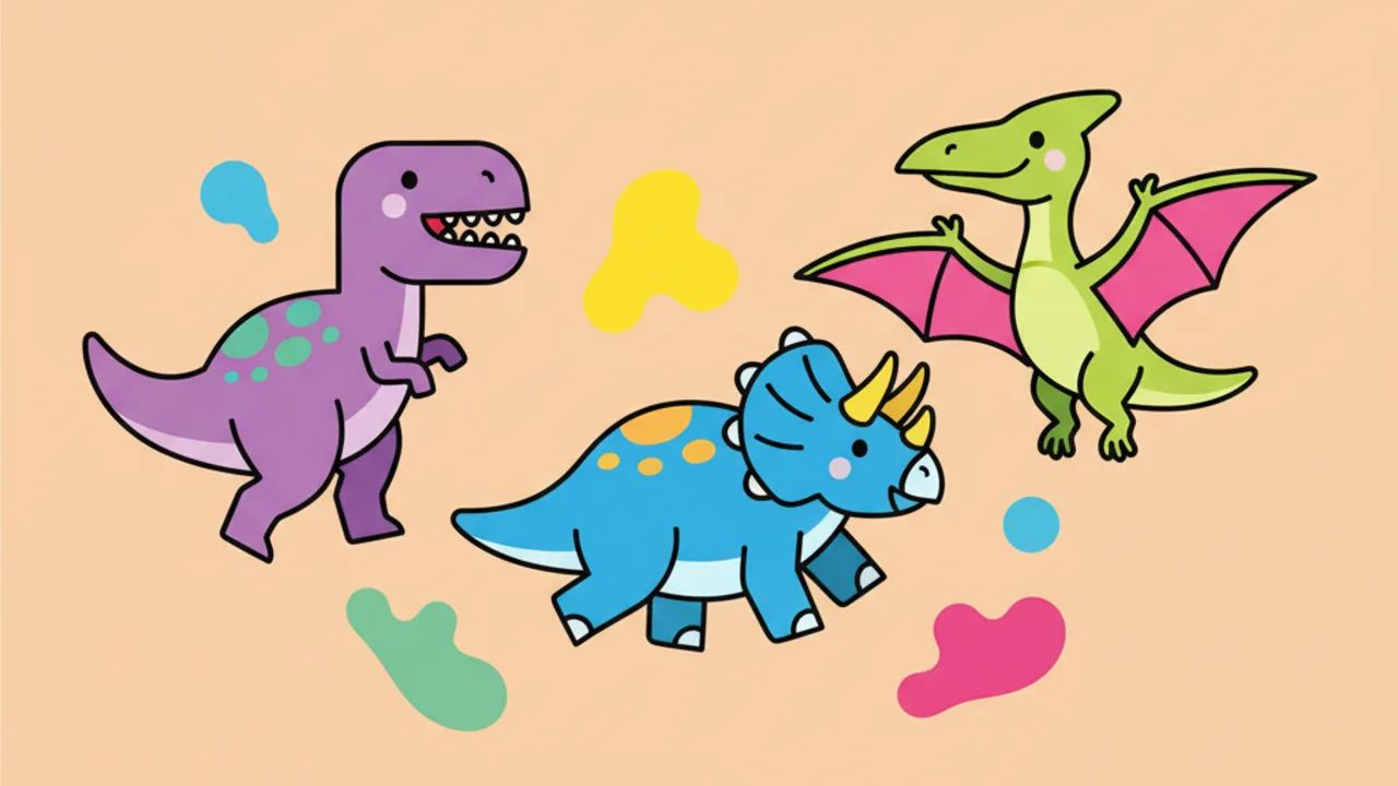 70 Desenhos de Dinossauros para Colorir