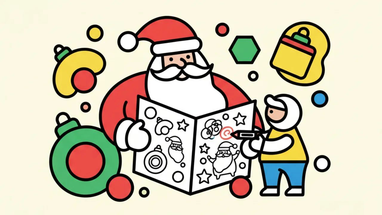 Desenhos de Papai Noel para colorir