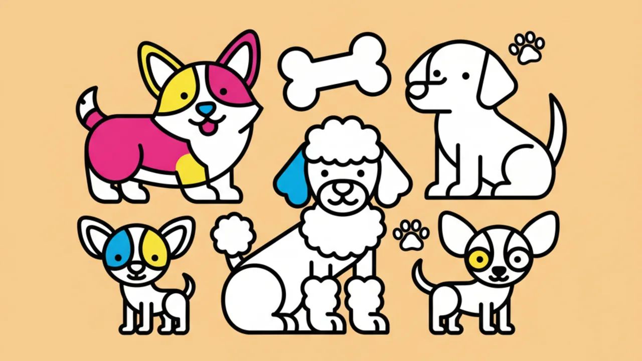Desenhos de cachorro para colorir: as melhores opções grátis