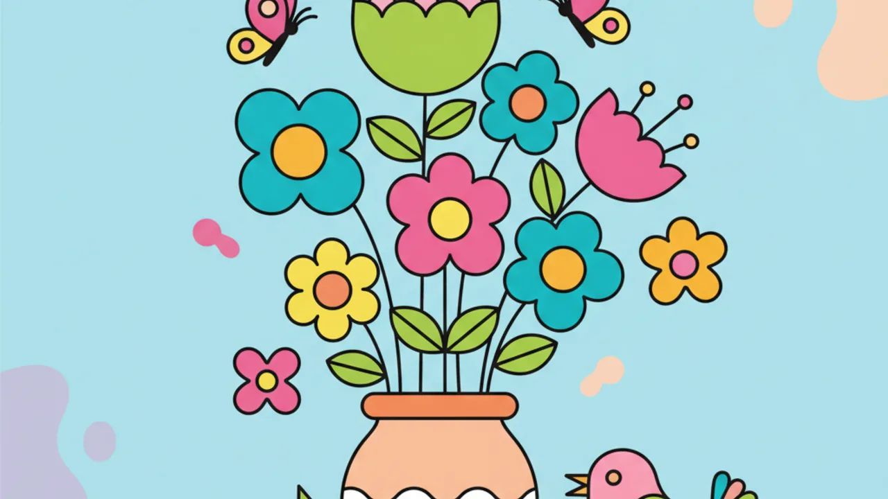 50 Desenhos de Jardim para Colorir