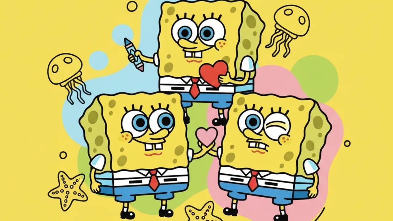 Desenhos do Bob Esponja Kawaii para Colorir