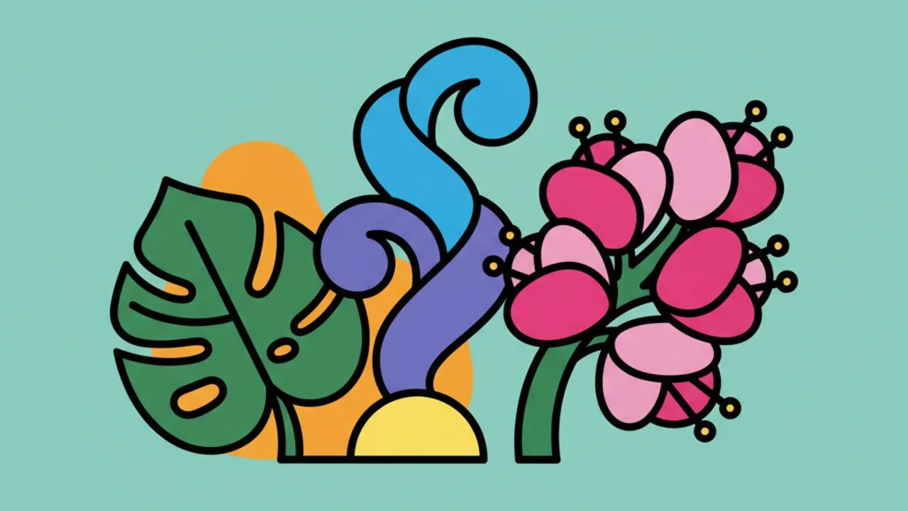 Desenhos de natureza exuberante