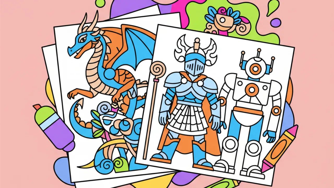 Desenhos de personagens épicos para colorir em tamanho grande