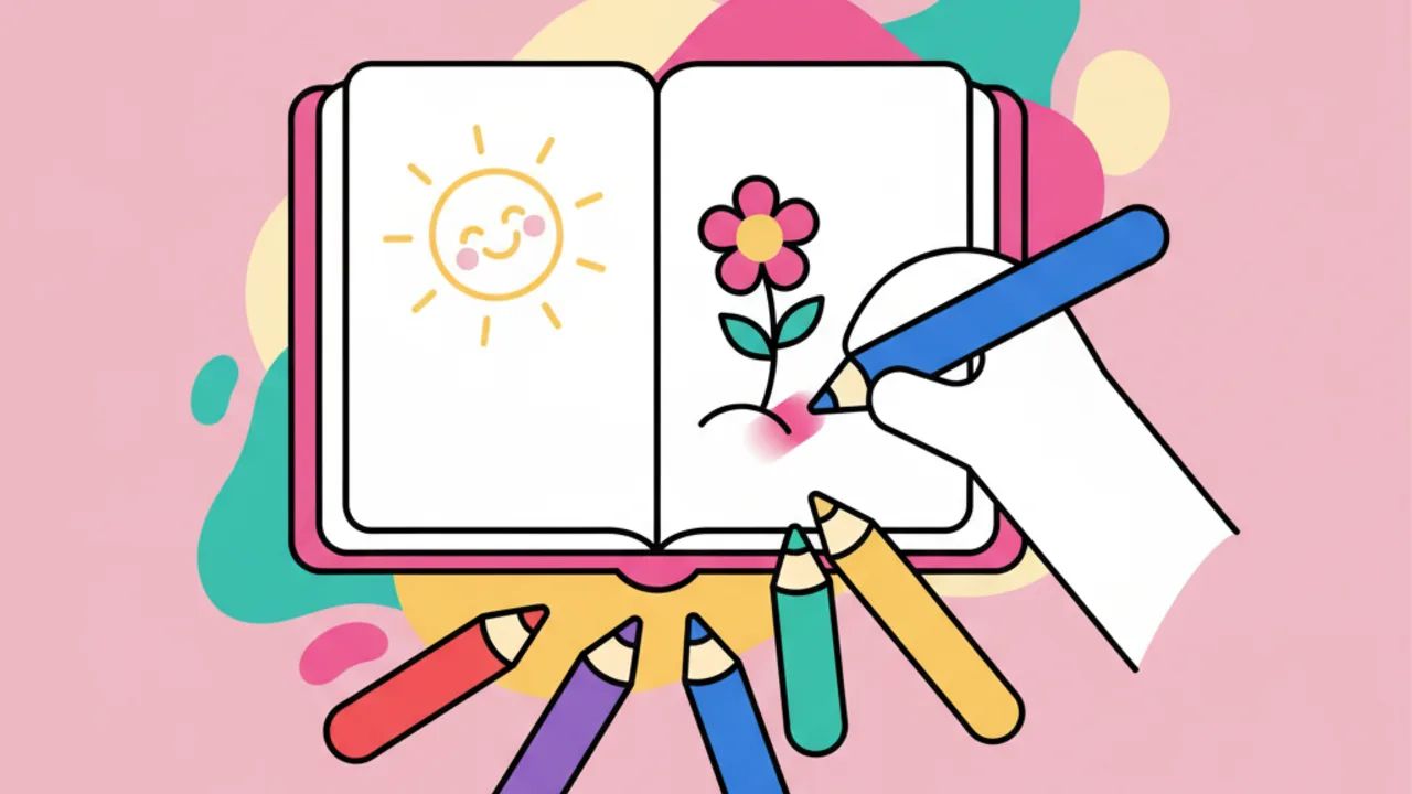 Técnicas de pintura com lápis de cor para iniciantes e crianças
