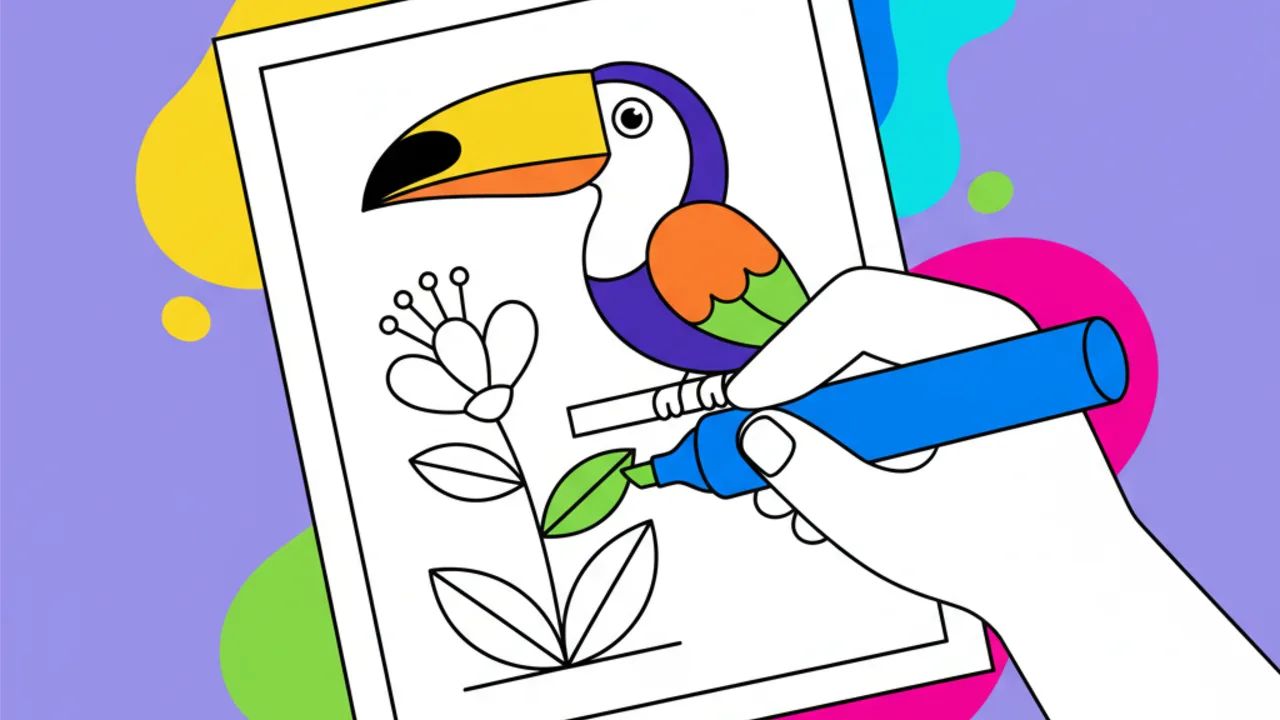 Técnicas fáceis de como colorir desenhos sem borrar usando canetinha