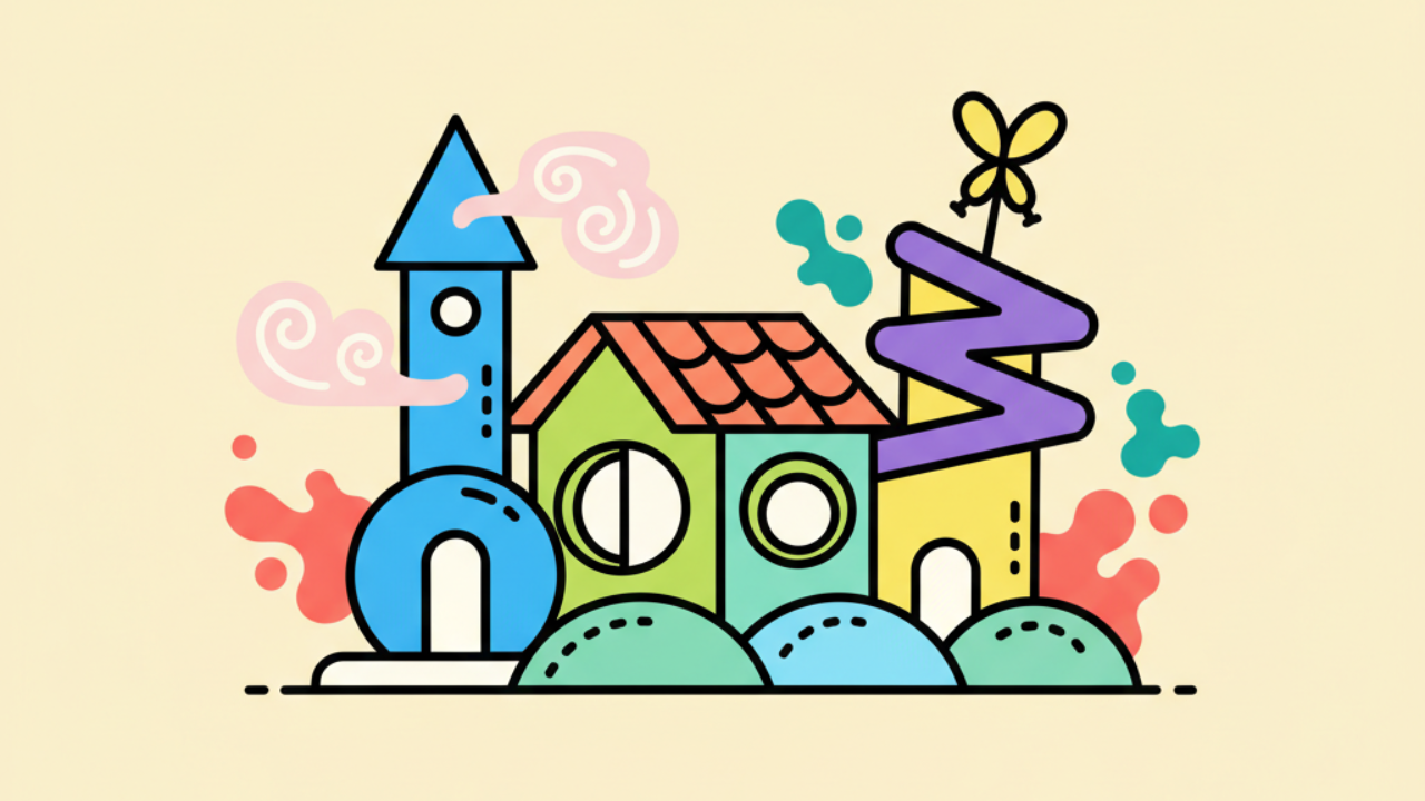 Desenhos de Prédios Criativos para Atividades Infantis
