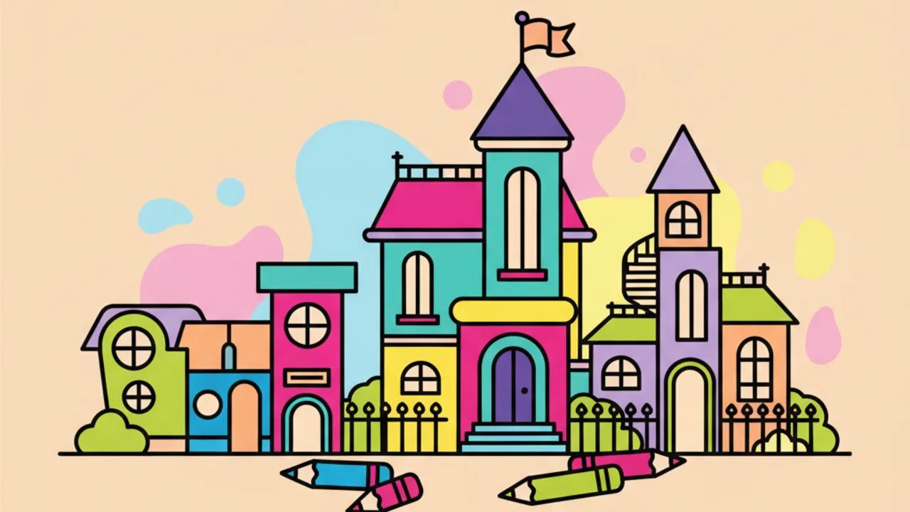 70 Desenhos de Mansões para Colorir e Imprimir Grátis