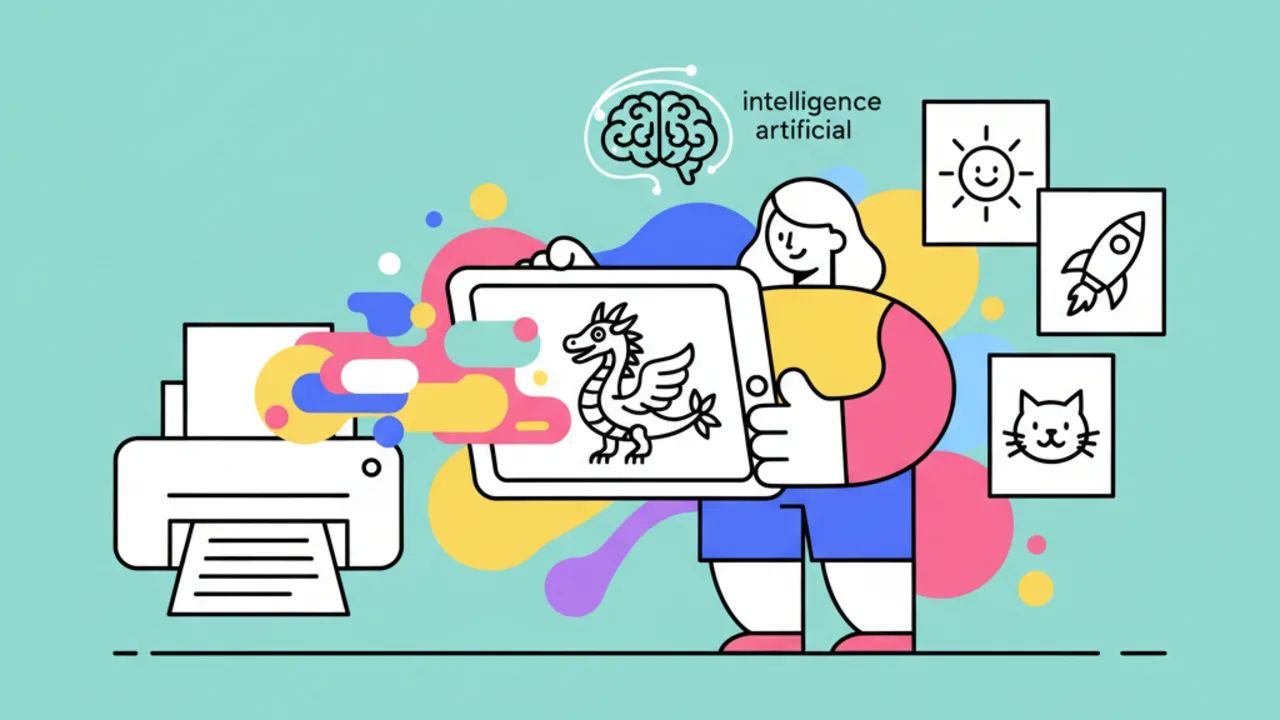 Como criar desenhos para colorir personalizados usando inteligência artificial gratuita