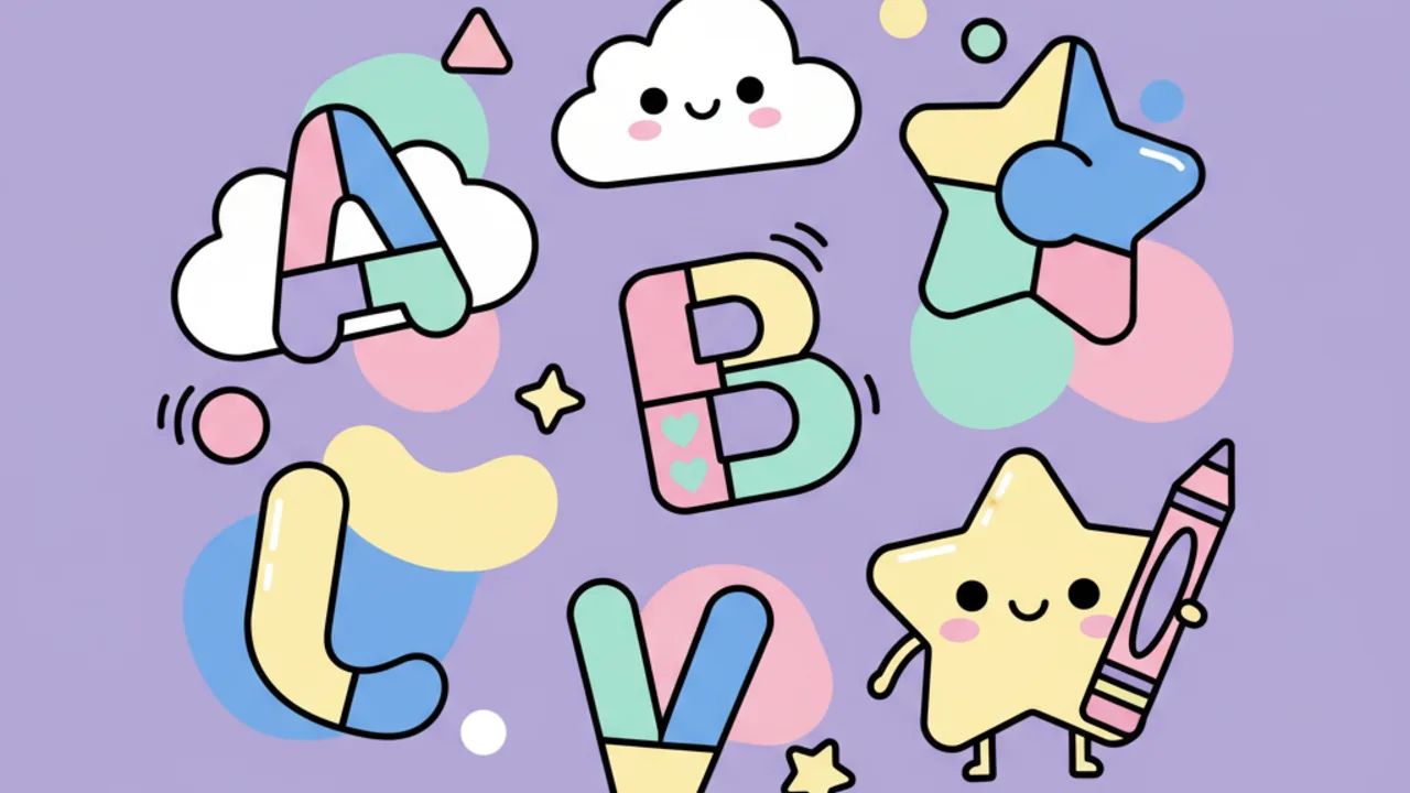 Desenhos de Alfabeto Kawaii para Colorir: Atividade Educativa