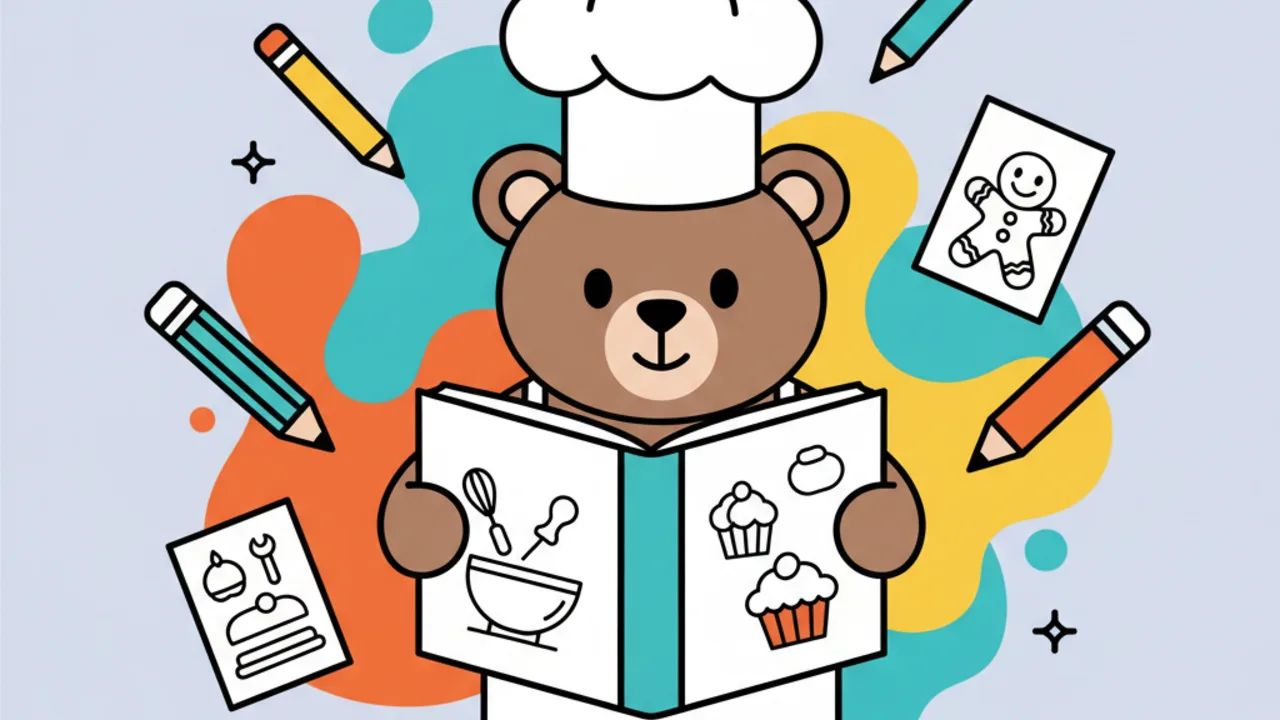 Bobbie na Cozinha: Páginas de Colorir para Pequenos Chefs