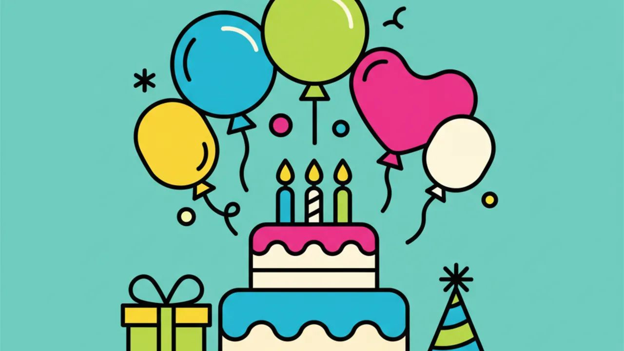 Desenhos para Colorir de Aniversário e Comemorações