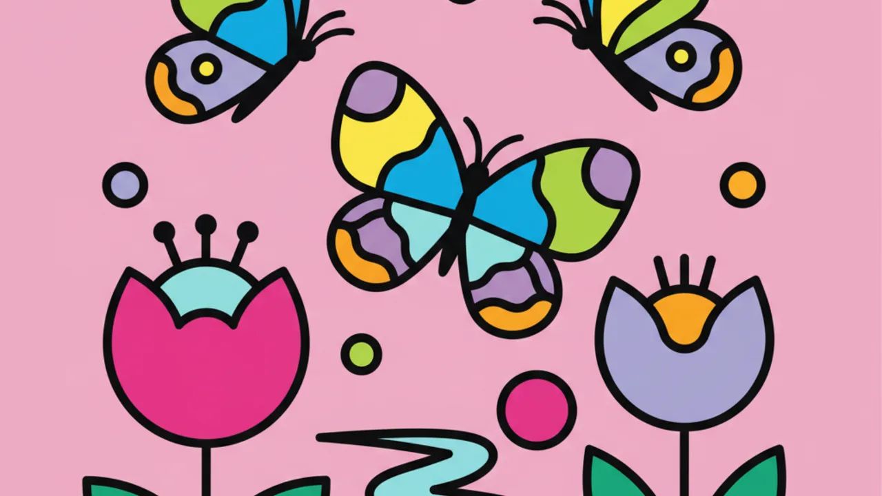Melhores Desenhos de Borboleta no Jardim para Colorir Online