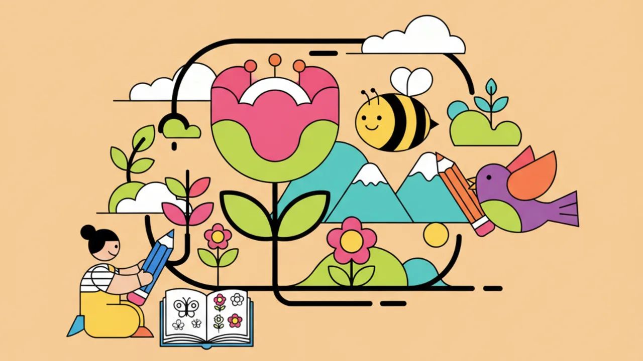 Atividades de colorir para alunos da educação infantil sobre a primavera