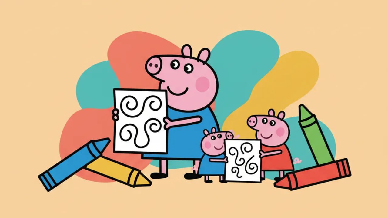 Páginas de Colorir Família Pig: Diversão Garantida em Casa