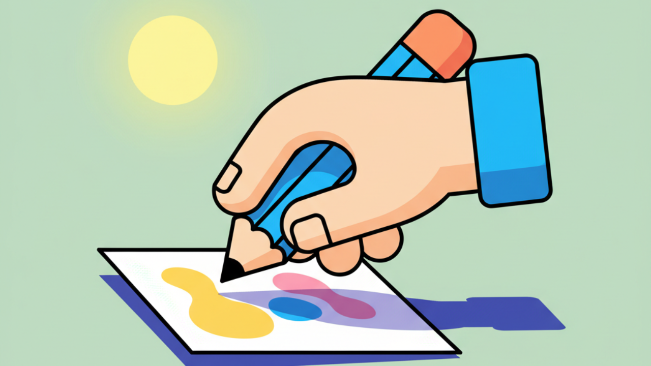 Técnicas simples de luz e sombra em desenhos de line art