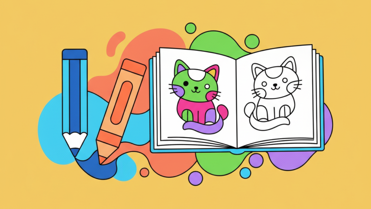 Como colorir desenhos sem borrar usando lápis de cor e giz