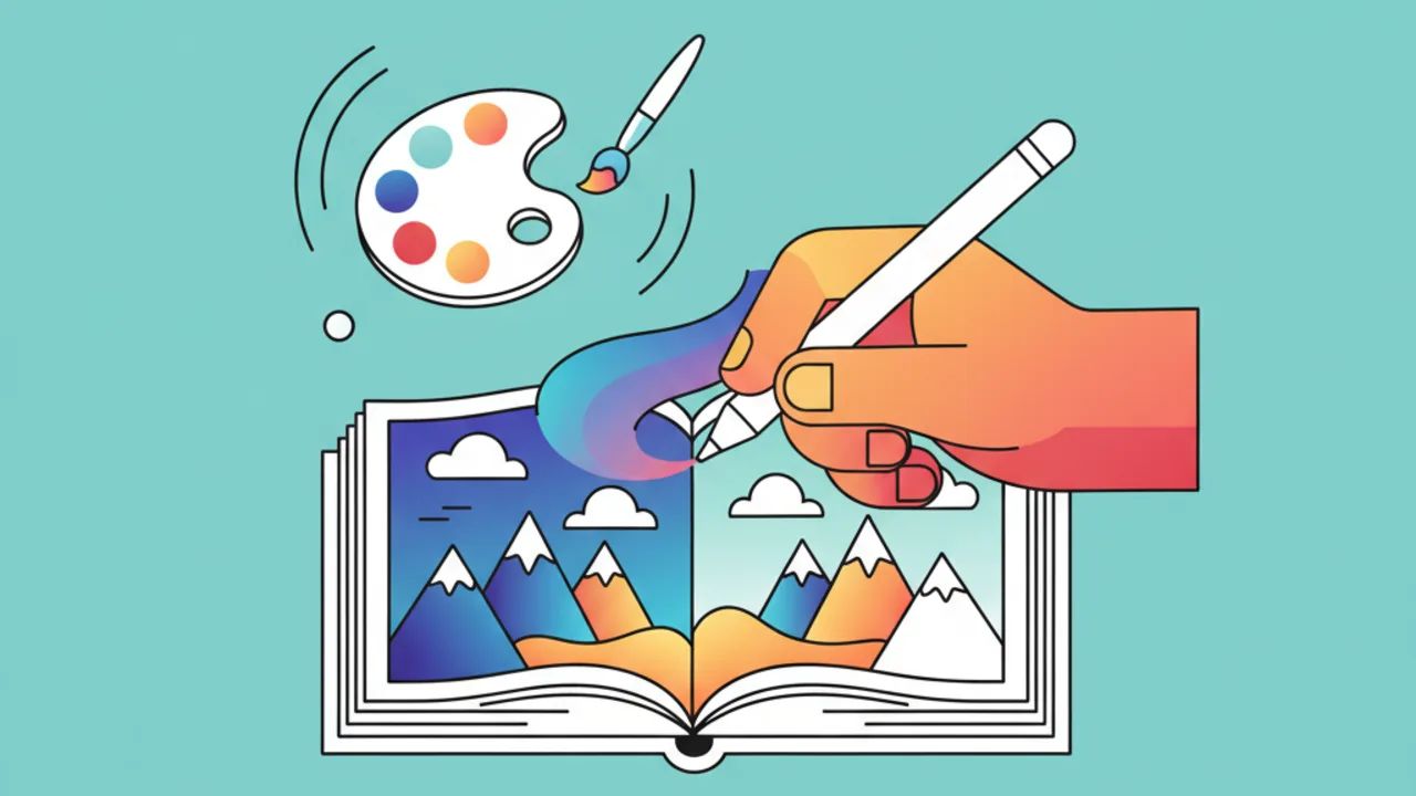 Como criar degradê em desenhos para colorir profissionais