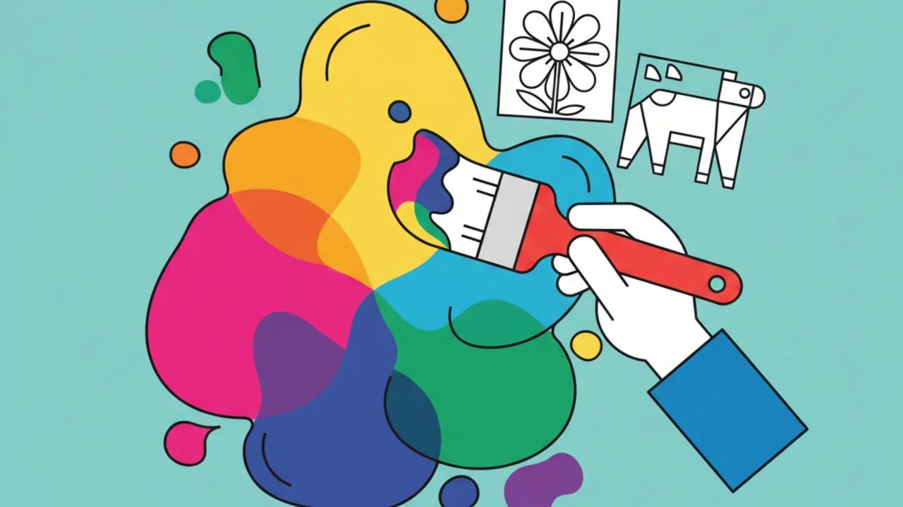 Harmonia das cores em line art: guia prático de pintura