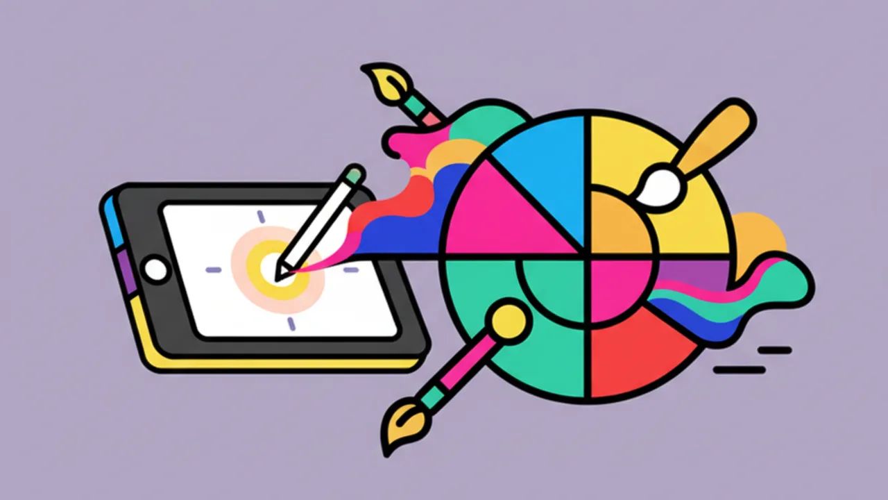 Crie artes vibrantes usando teoria das cores nos seus desenhos