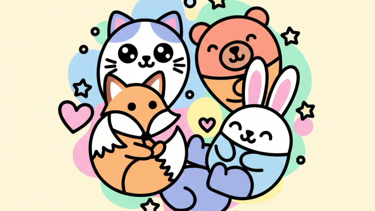 Desenhos de Animais Fofos: Coleção Especial para Colorir