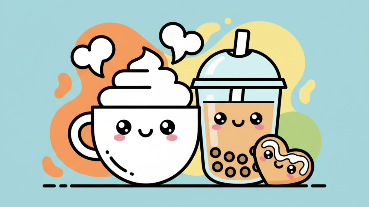Desenhos Educativos: Itens de Cafeteria para Colorir